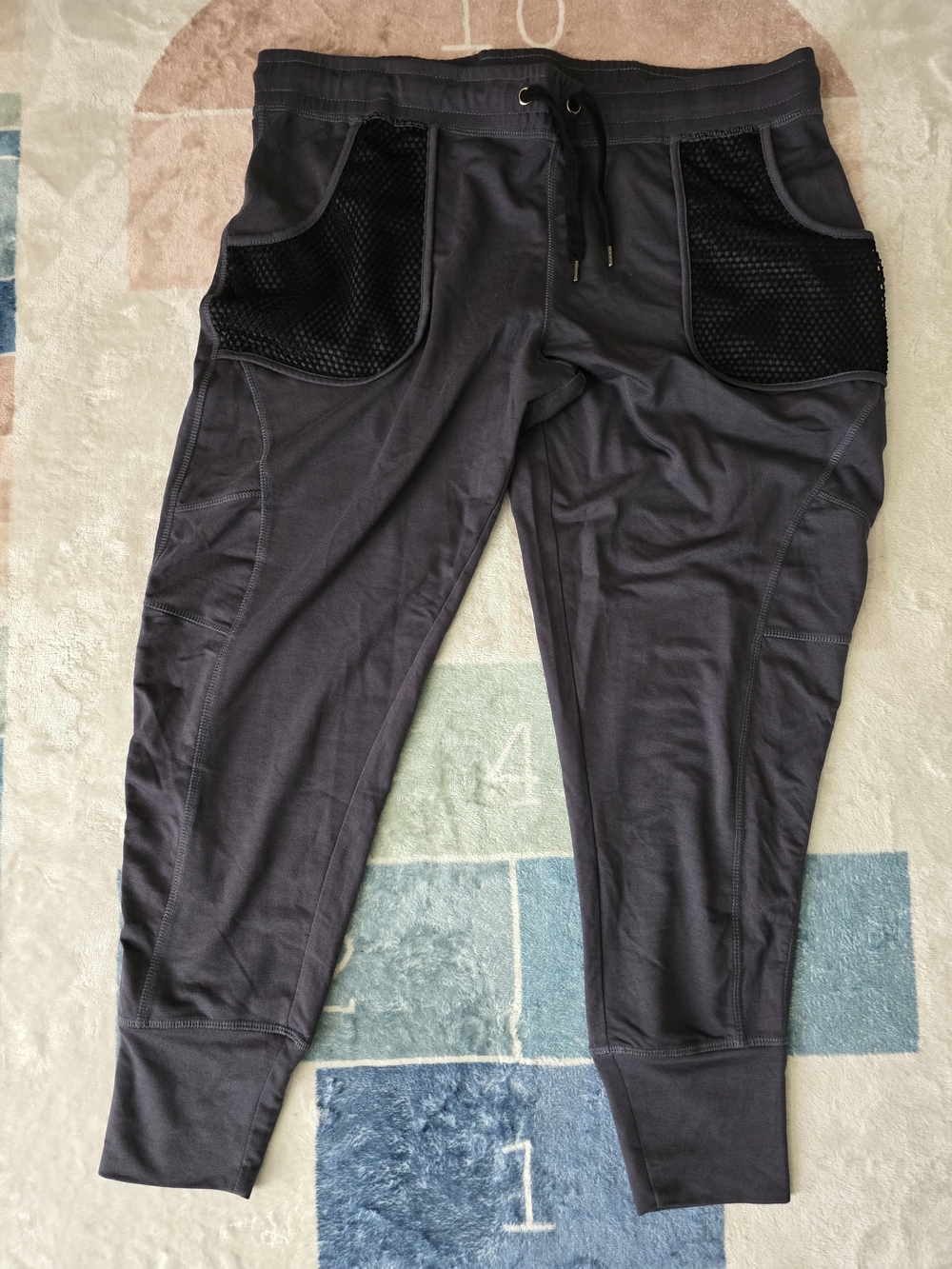 Adore Me Gray Jogger Pants with Mesh Pockets
